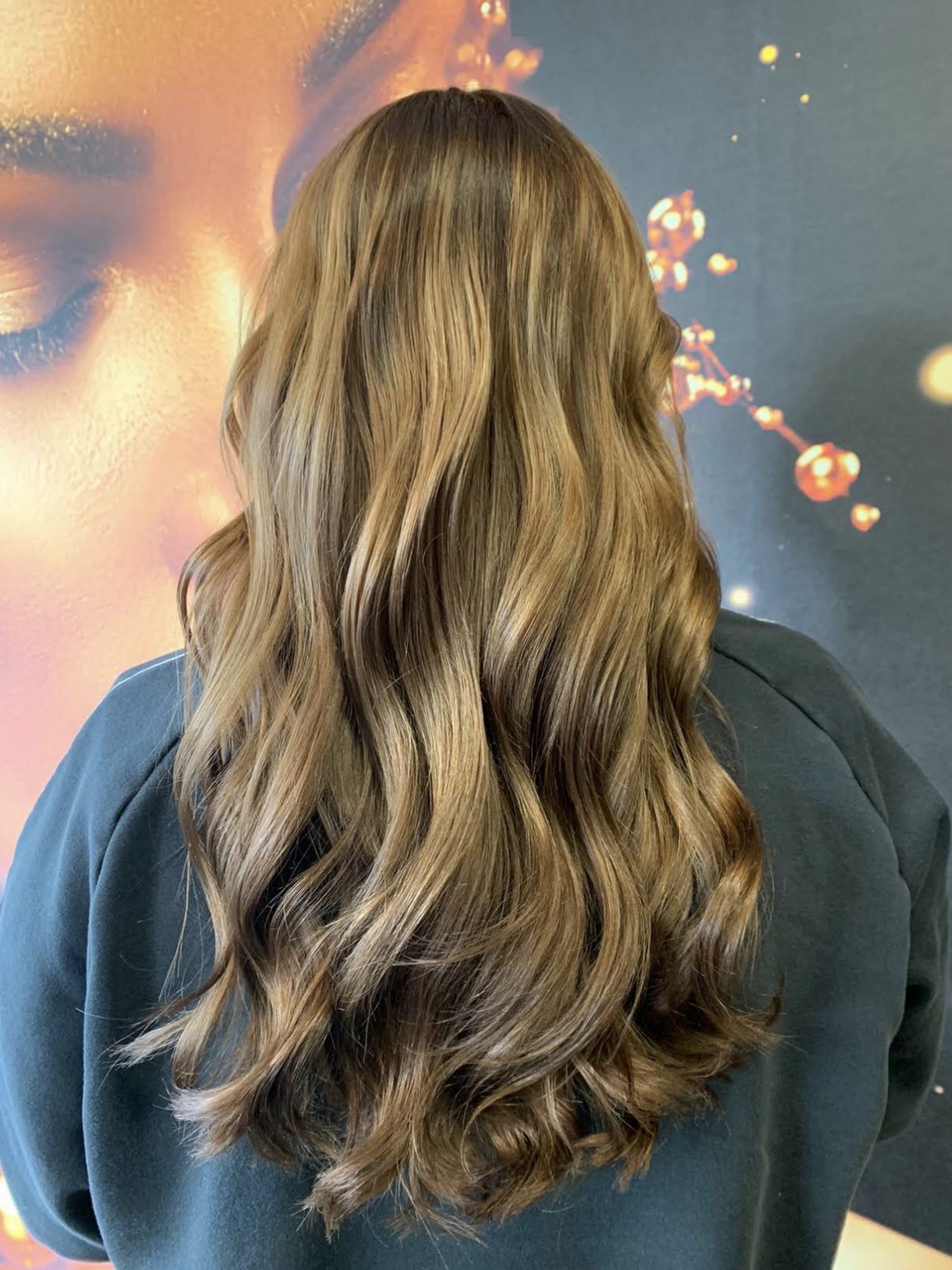 Balayage resultaat met zachte highlights